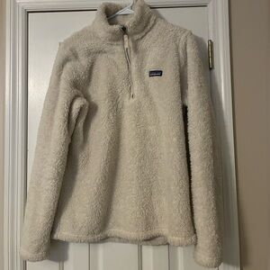 Patagonia Women’s Large Los Gatos Sherpa 1/4 Zip Fleece Pullover Cozy